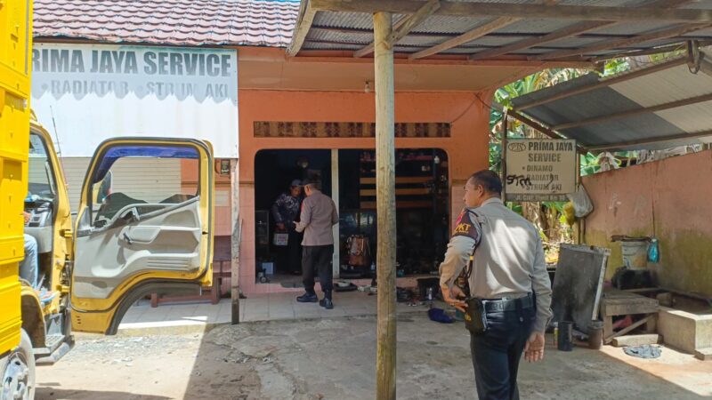 Kanitbinmas dan SPKT Polsek Bukit Batu Laksanakan Patroli Harkamtibmas