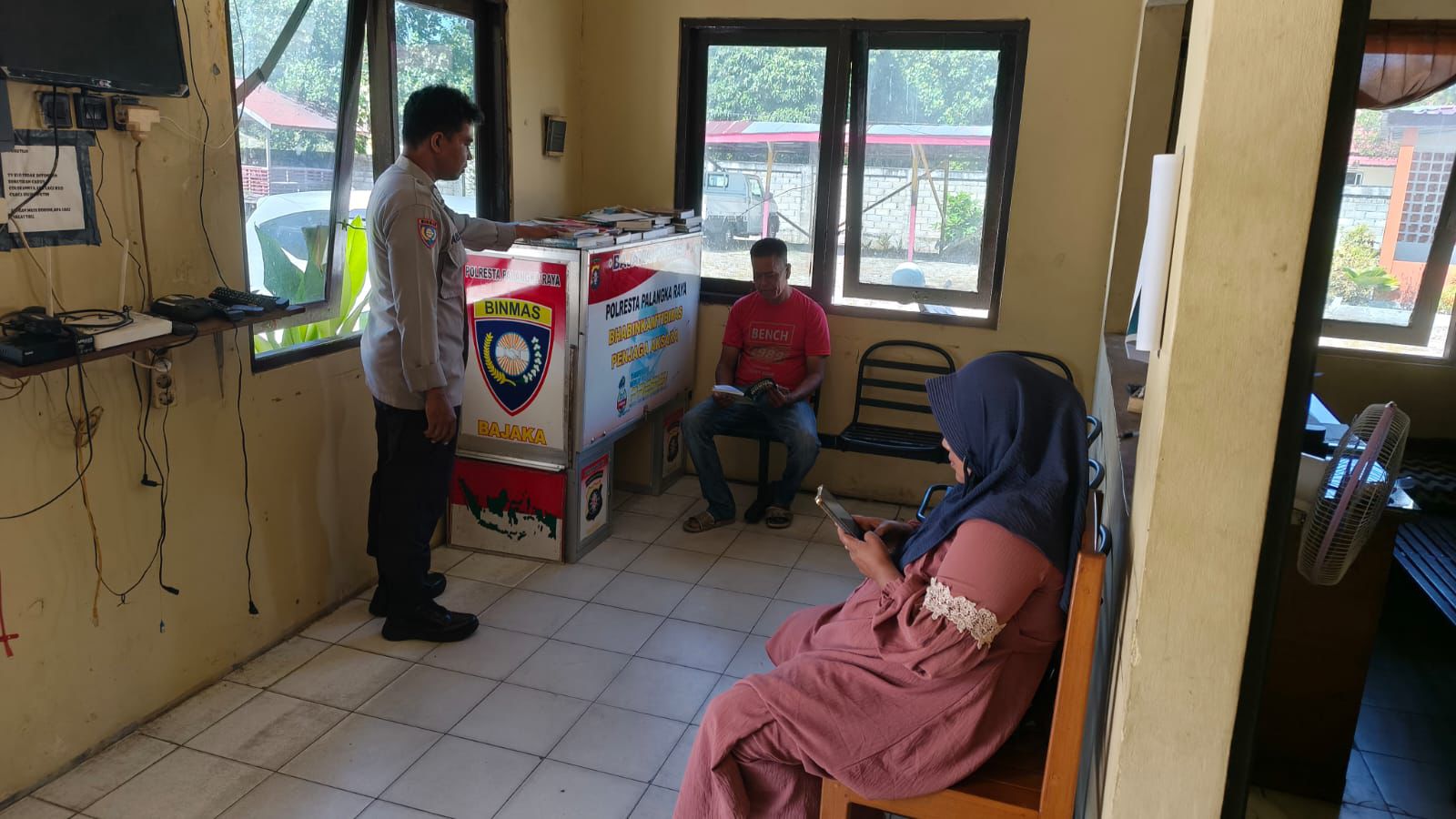 Dorong Budaya Literasi, Polsek Sabangau Laksanakan Program Bajaka Presisi