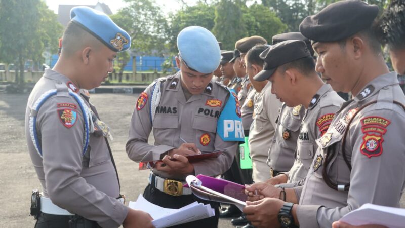 Antisipasi Pelanggaran Sejak Dini, Sipropam Polresta Palangka Raya Lakukan Waspers saat Apel Pagi