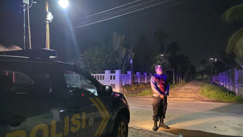 Blue Light Patrol Malam Hari, Satsamapta Polresta Palangka Raya Jaga Kamtibmas Kota