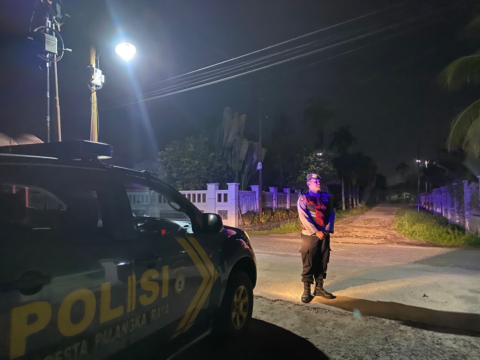 Blue Light Patrol Malam Hari, Satsamapta Polresta Palangka Raya Jaga Kamtibmas Kota