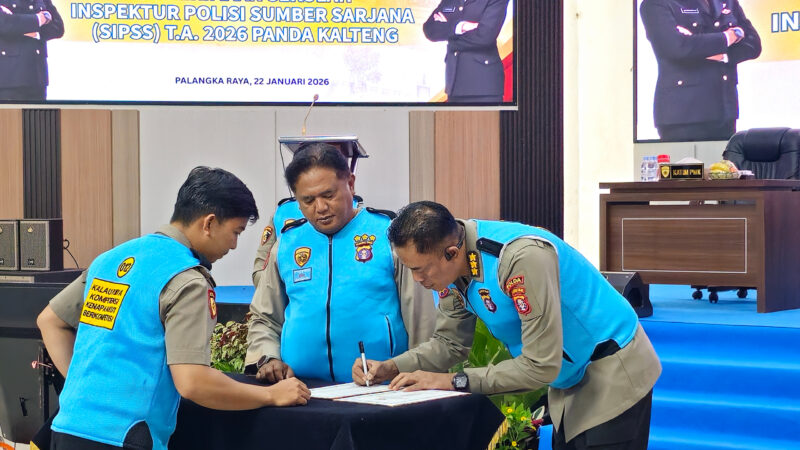 Terapkan Prinsip BETAH, Polda Kalteng Gelar Pengambilan Sumpah dan Pakta Integritas Penerimaan SIPSS Tahun 2026