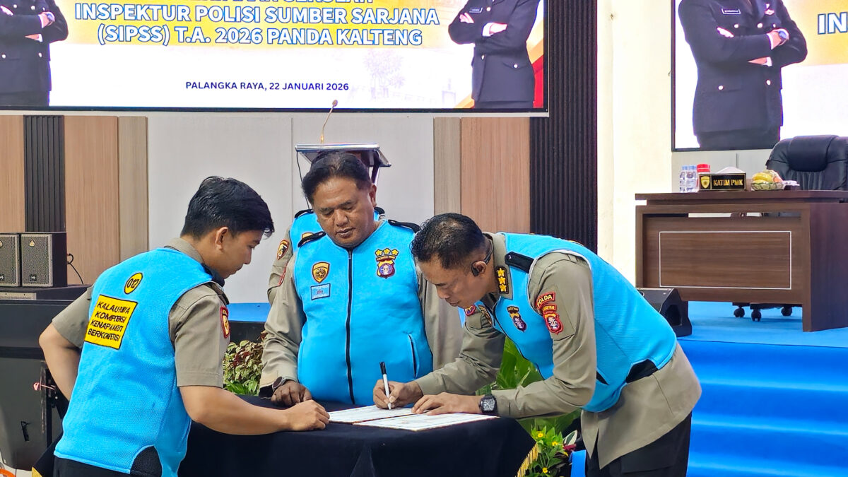 Terapkan Prinsip BETAH, Polda Kalteng Gelar Pengambilan Sumpah dan Pakta Integritas Penerimaan SIPSS Tahun 2026