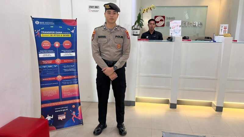 Satpamobvit Polresta Palangka Raya Intensifkan Pengamanan Kantor Bank di Pusat Kota
