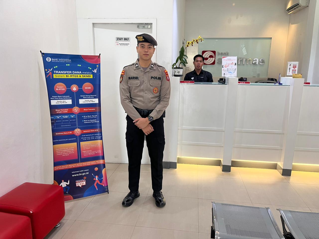 Satpamobvit Polresta Palangka Raya Intensifkan Pengamanan Kantor Bank di Pusat Kota