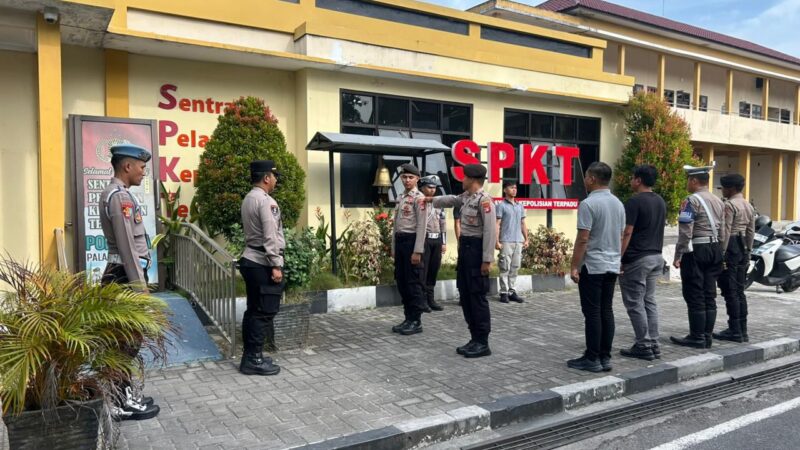 Awali Tugas Jaga, Piket Fungsi dan SPKT Polresta Palangka Raya Apel Serah Terima