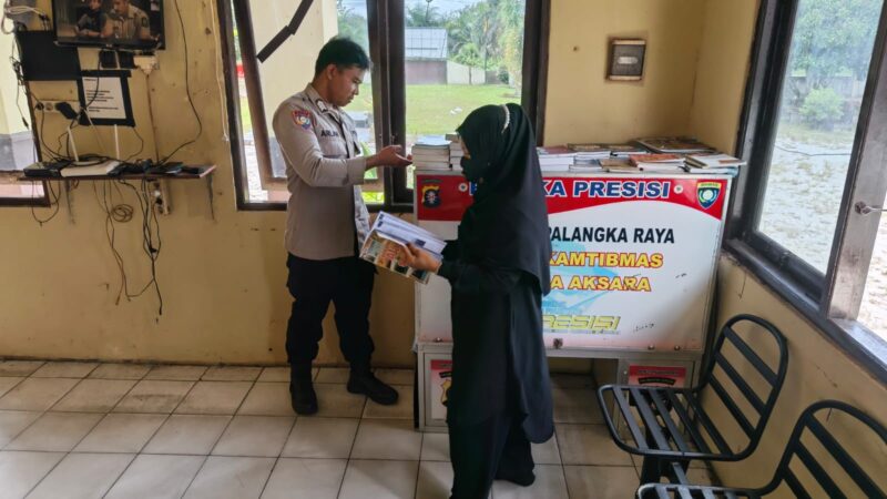 Dorong Literasi Anak dan Pelajar, Polsek Sabangau Jalankan Program Bajaka Presisi