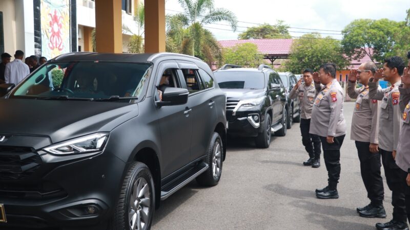 Kapolresta dan PJU Polresta Palangka Raya Sambut Hangat Kunjungan Kerja Wakapolda Kalteng