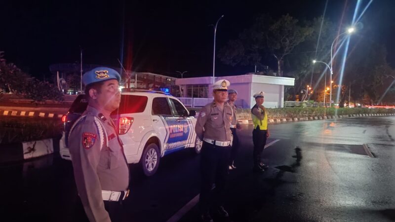 Demi Jaga Kamtibmas, Personel Gabungan Polresta Palangka Raya Lakukan Patroli saat Dini Hari