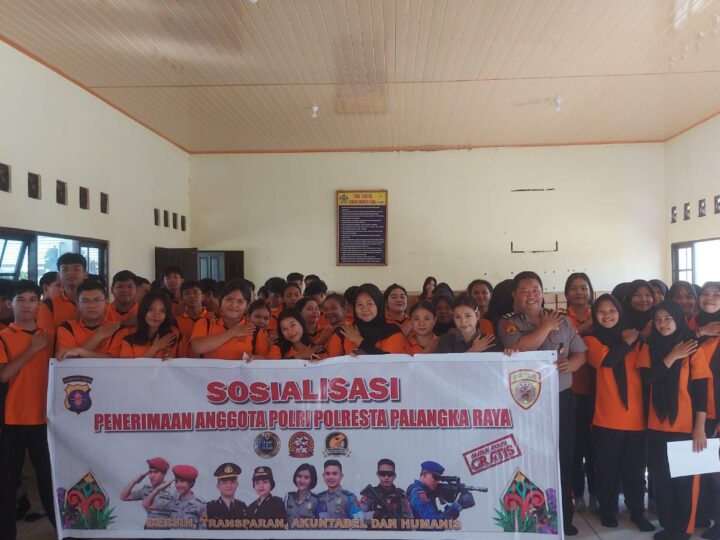 Sosialisasikan Penerimaan Terpadu Polri 2026, Polresta Palangka Raya Sambangi Sekolah