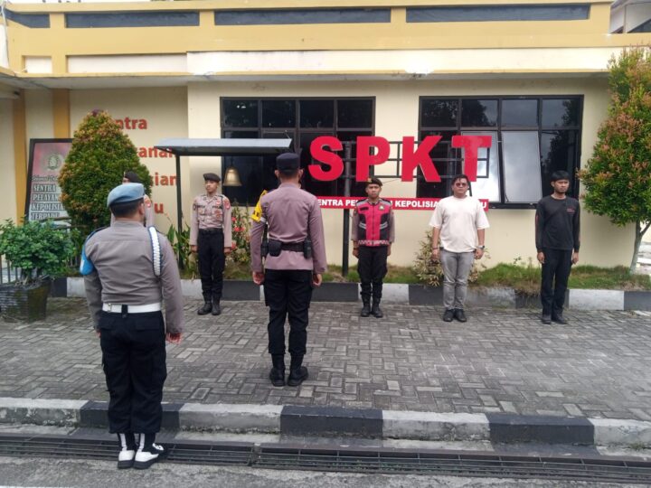 Tingkatkan Pelayanan, Pamapta II SPKT Polresta Palangka Raya Apel Serah Terima Tugas