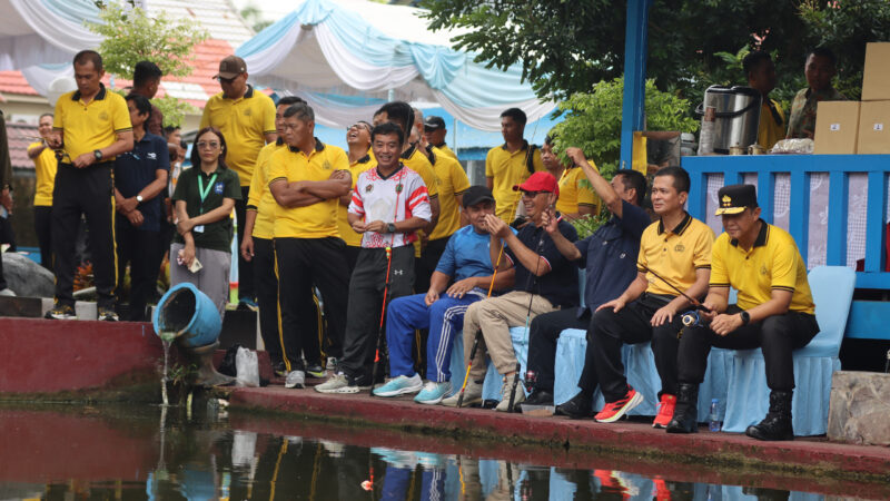 Polda Kalteng Gelar Silaturahmi dan Lomba Mancing Bersama Insan Pers