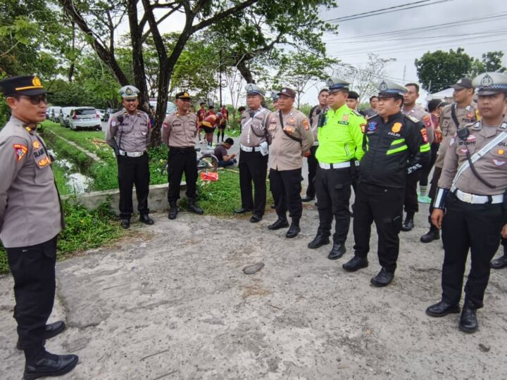 Satlantas Polresta Palangka Raya Amankan Superhero Run Herbalife di Jalan Temanggung Tilung