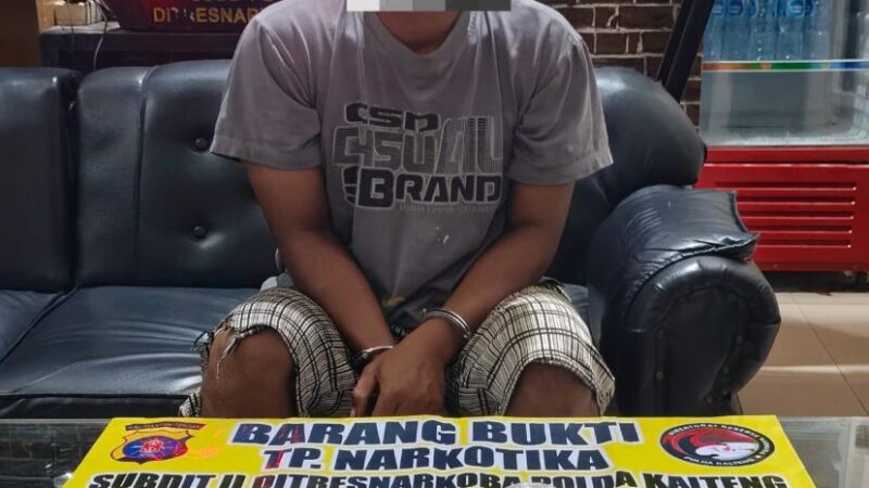 Edarkan 50 Gram Sabu, Pria Asal Sampit Berhasil Diamankan Ditresnarkoba Polda Kalteng