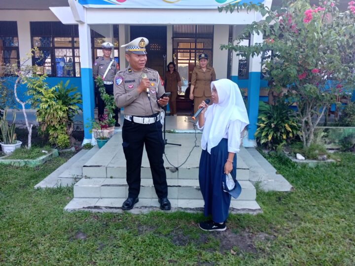 Satlantas Polresta Palangka Raya Hadir di SMPN 9, Ajak Pelajar Tertib Berlalu Lintas