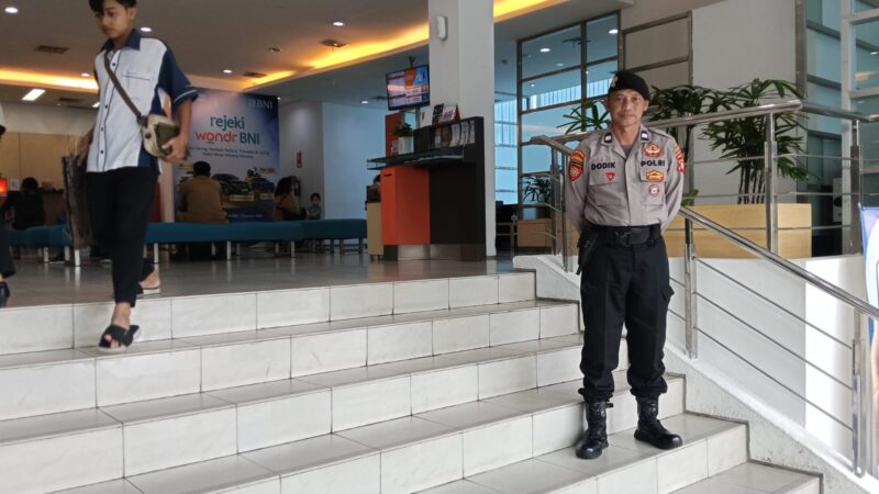 Perkuat Sinergi Pengamanan, Satpamobvit Polresta Palangka Raya Tingkatkan Koordinasi di Perbankan