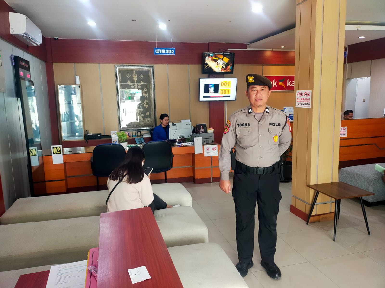 Satpamobvit Polresta Palangka Raya Tingkatkan Pengamanan untuk Cegah Kejahatan di Perbankan