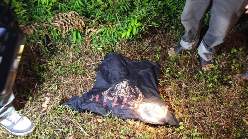 Polsek Bukit Batu Gelar Pra Rekonstruksi Penemuan Mayat di Jalan Tjilik Riwut Km 50,4
