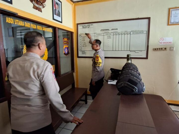 Pasca Periksa Inventaris Penjagaan, Polsek Bukit Batu Periksa Ruang Tahanan