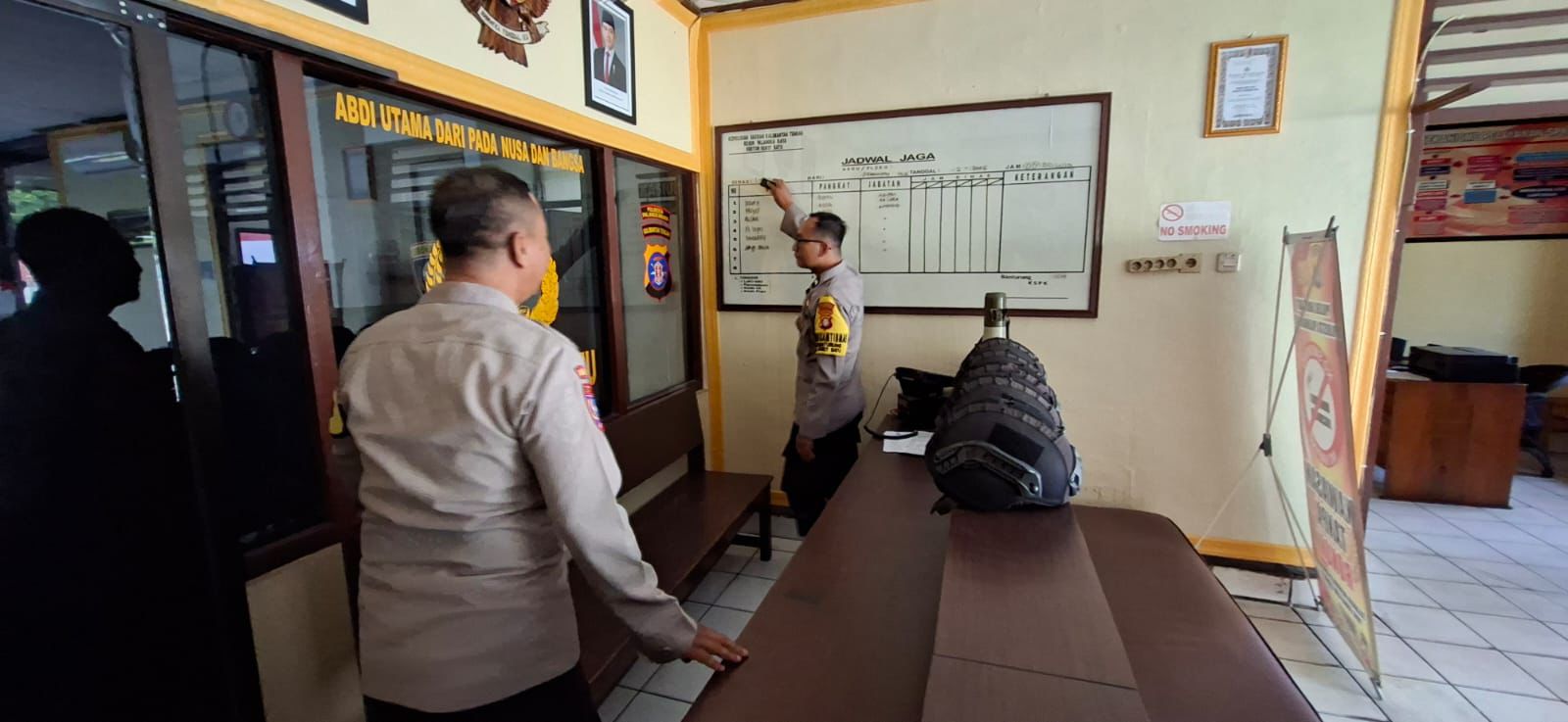 Pasca Periksa Inventaris Penjagaan, Polsek Bukit Batu Periksa Ruang Tahanan