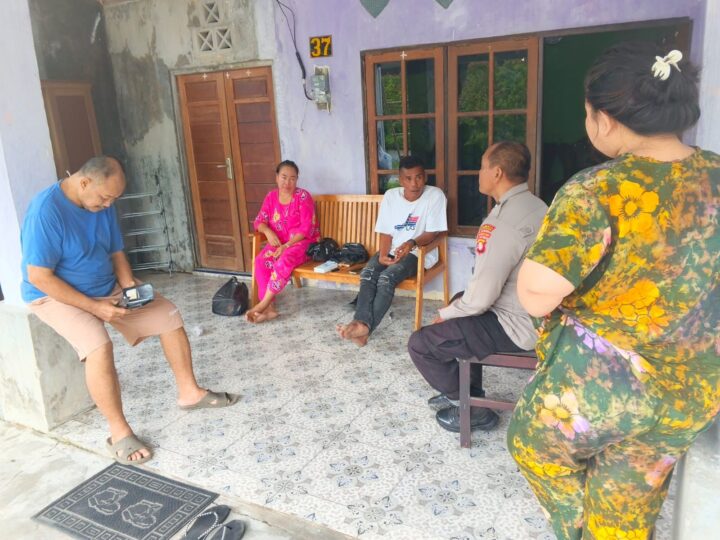 Quick Respon Laporan Warga, Polsek Sabangau Mediasi Keributan Rumah Tangga