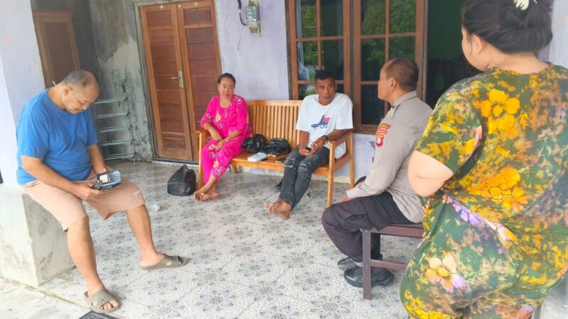 Quick Respon Laporan Warga, Polsek Sabangau Mediasi Keributan Rumah Tangga