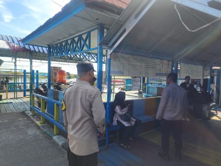 Patroli Harkamtibmas, Polsek Sabangau Sambangi Wisata Air Hitam