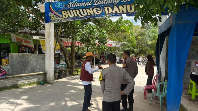 Dalam Patroli Dialogis, Polsek Bukit Batu Sampaikan Nomor Aduan 110 di Surung Danum