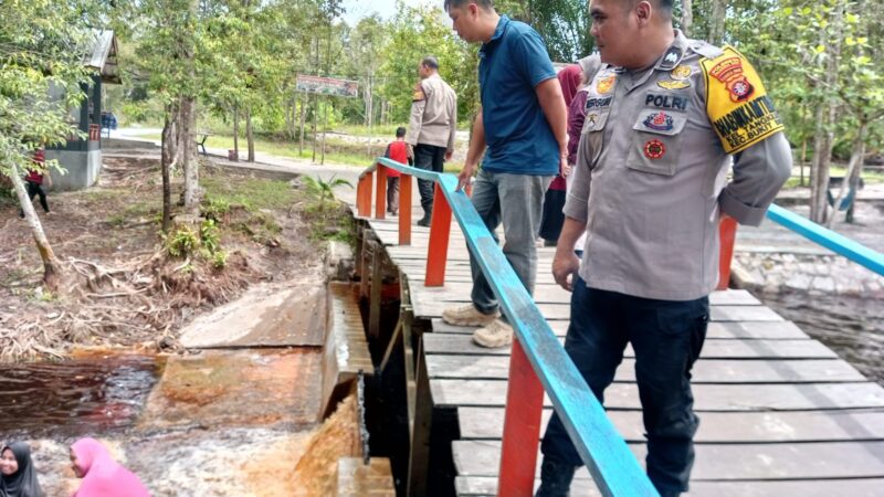 Polsek Bukit Batu Datangi Objek Wisata Surung Danum, Wujudkan Rasa Aman bagi Pengunjung