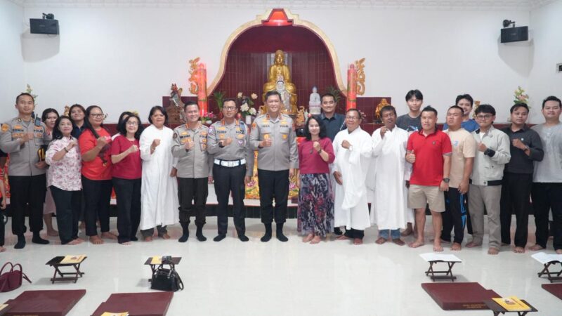 Pastikan Ibadah Imlek Berjalan Aman, Kapolda Kalteng Sambangi Vihara Avalokitesvara Budhayana