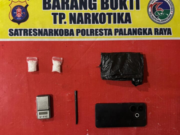Satresnarkoba Polresta Palangka Raya Gagalkan Peredaran 10,18 Gram Sabu di Kereng Bangkirai