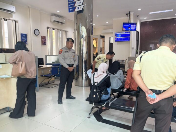 Satpamobvit Polresta Palangka Raya Intensifkan Patroli di Kawasan Perbankan