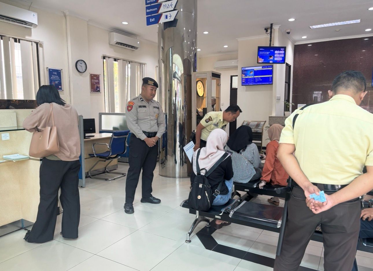 Satpamobvit Polresta Palangka Raya Intensifkan Patroli di Kawasan Perbankan