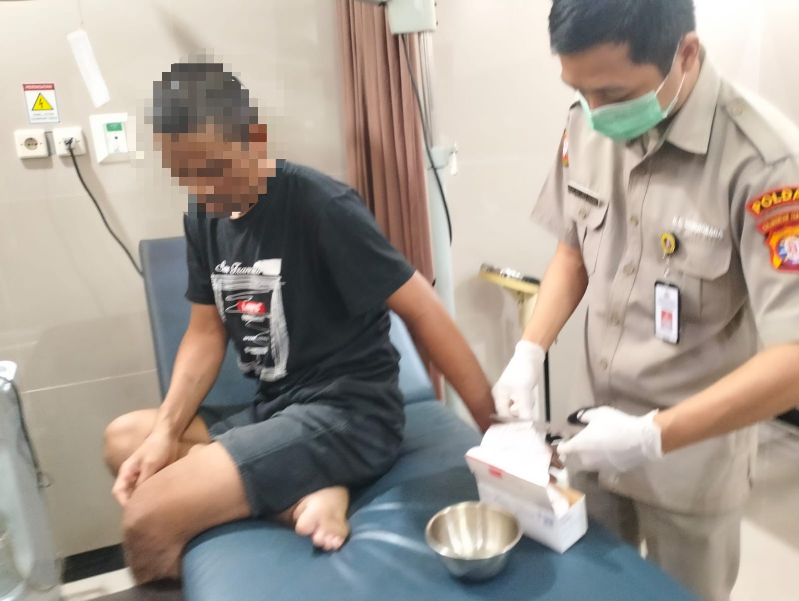 Sattahti Polresta Palangka Raya Kawal Pemeriksaan Kesehatan Tahanan di RS Bhayangkara