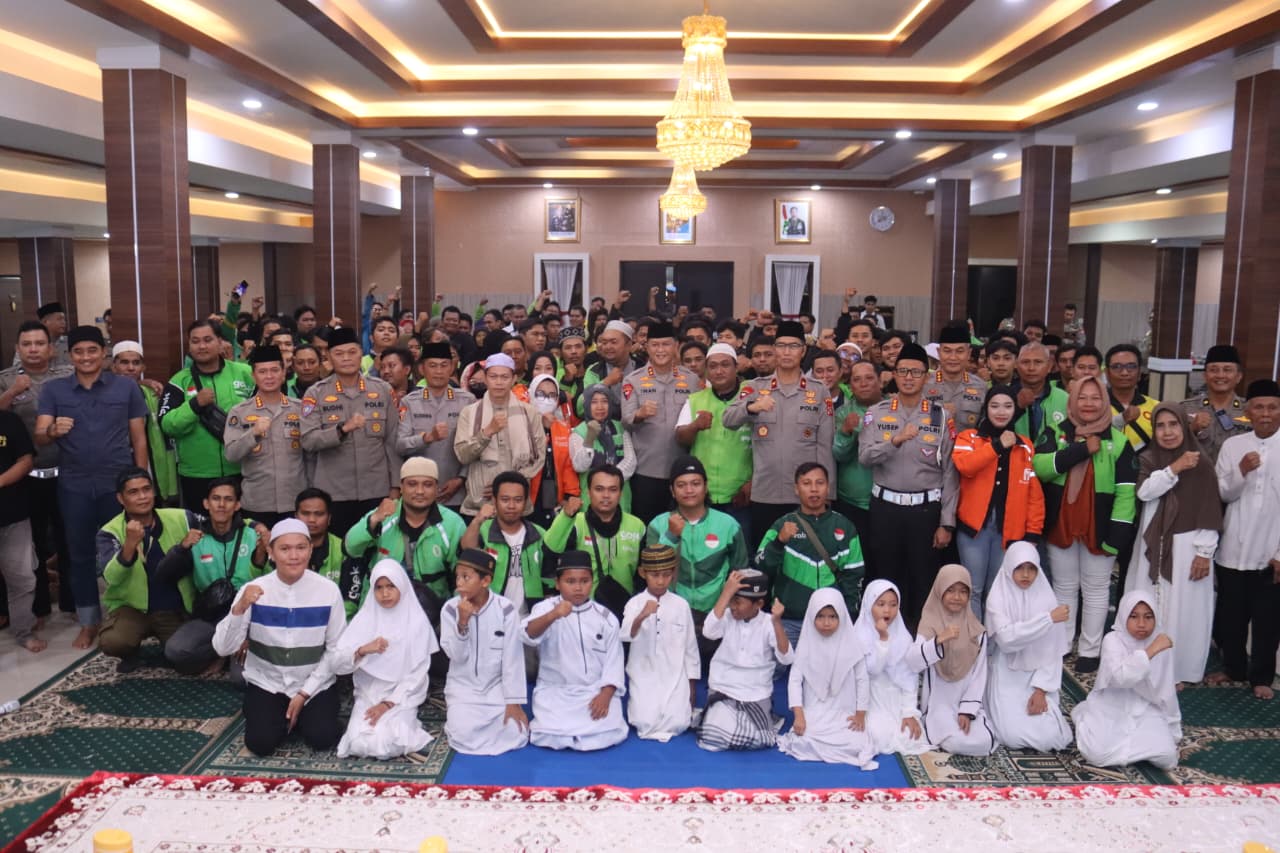 Polda Kalteng Gelar Buka Bersama, Pererat Silaturahmi dengan Aliansi Ojek Online