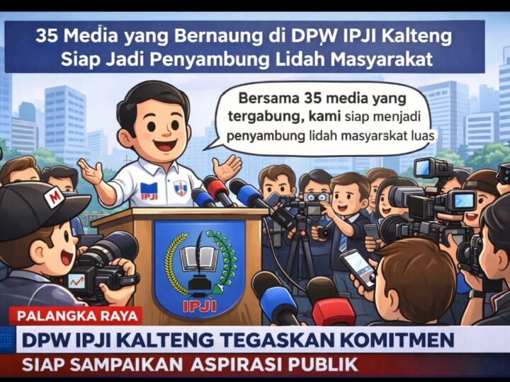 Gandeng 35 Media, DPW IPJI Kalteng Tegaskan Komitmen Transparansi di Hari Pers Nasional