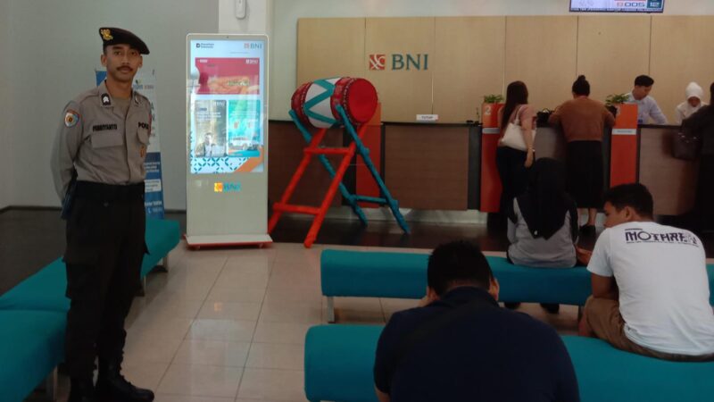 Pengamanan Satpamobvit Polresta Palangka Raya Sasar Area Perbankan