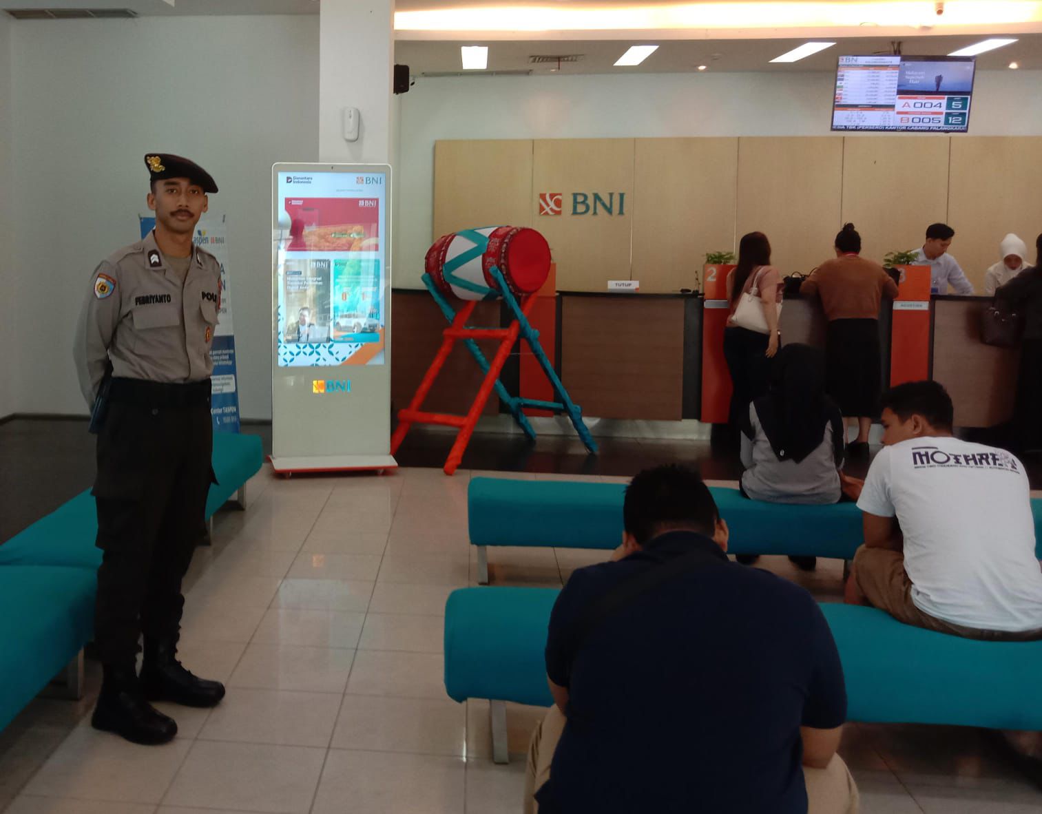 Pengamanan Satpamobvit Polresta Palangka Raya Sasar Area Perbankan