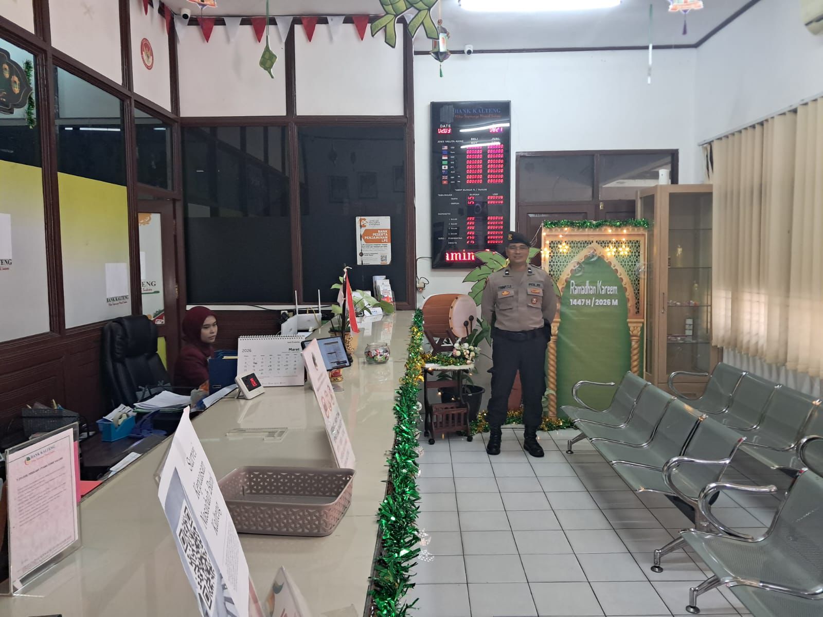Satpamobvit Polresta Palangka Raya Intensifkan Pengamanan Objek Vital Perbankan