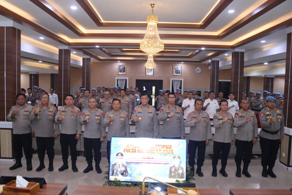 Rakernis Propam 2026, Kapolda Kalteng: Fungsi Propam Sebagai Garda Terdepan Jaga Kehormatan Profesi