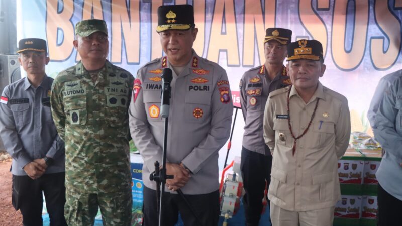 Wujudkan Ketahanan Pangan, Polda Kalteng Gandeng PT. MKM Tanam Jagung di Tengah Lahan Sawit