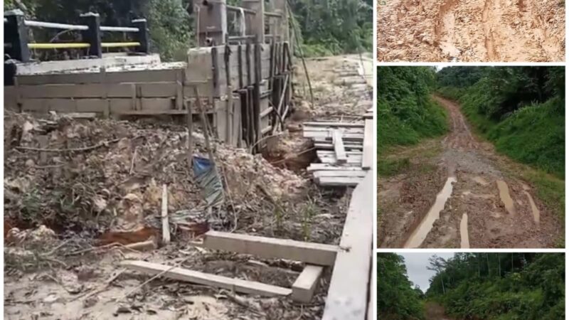 Pembangunan Desa Muara Pari Disorot Warga, Balai Desa Mangkrak dan Jembatan Jalan Meranti Tak Kunjung Rampung
