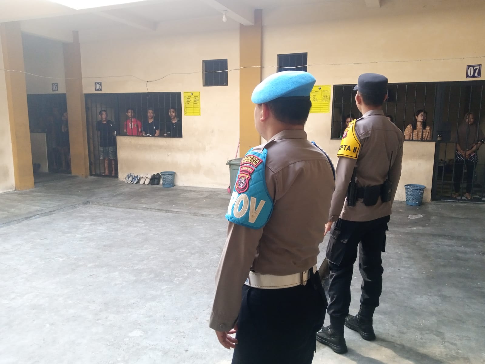 Cegah Gangguan Keamanan, Pamapta II SPKT Polresta Palangka Raya Lakukan Kontrol Rutan