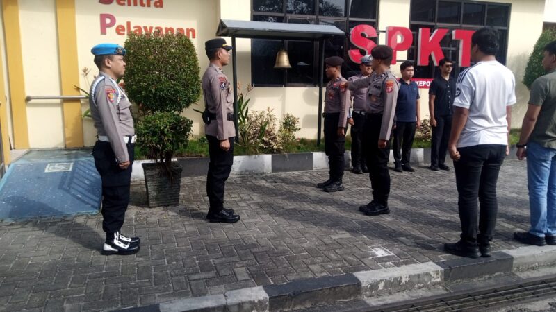 Pastikan Kesiapan Personel, Pamapta II SPKT Polresta Palangka Raya Pimpin Serah Terima Piket Fungsi