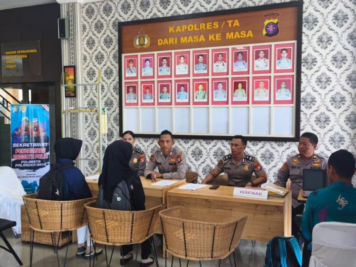 Polresta Palangka Raya Layani Pendaftaran Calon Anggota Polri Tahun Anggaran 2026