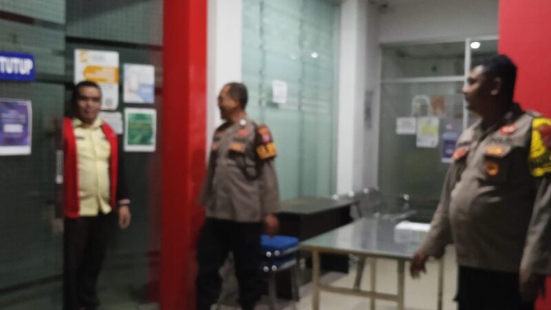 Rangkul Satpam Perbankan, Polsek Bukit Batu Sosialisasikan Layanan Polri 110