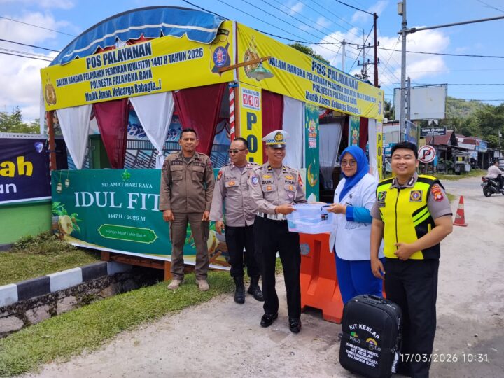 Pastikan Petugas Tetap Prima Layani Masyarakat, Rumkit Bhayangkara Cek Kesehatan di Pos Ketupat 2026