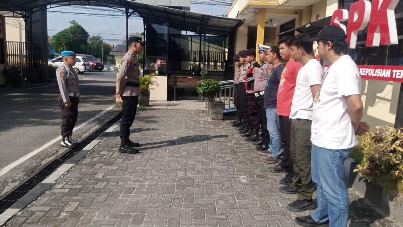 Tingkatkan Kesiapsiagaan, Pamapta II SPKT Polresta Palangka Raya Pimpin Serah Terima Piket