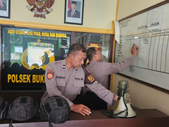 Dukung Kinerja, Polsek Bukit Batu Lakukan Pengecekan Inventaris untuk