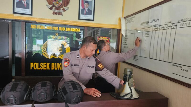 Dukung Kinerja, Polsek Bukit Batu Lakukan Pengecekan Inventaris untuk